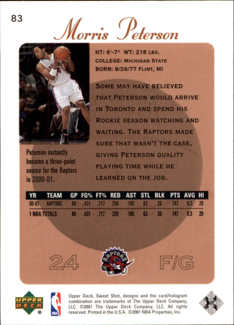 2001/2002 Sweet Shot (Upper Deck) Basketball - Picture 43 of 177