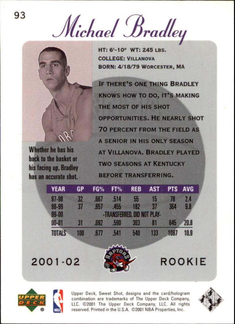 2001/2002 Sweet Shot (Upper Deck) Basketball - Picture 31 of 177