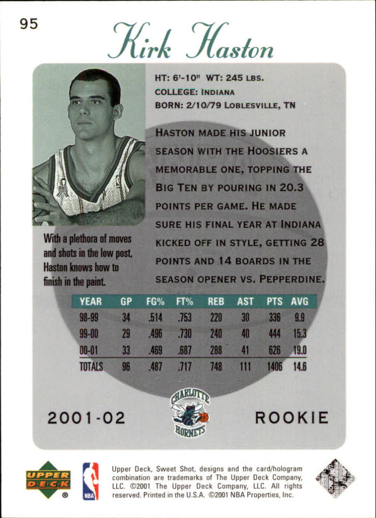 2001/2002 Sweet Shot (Upper Deck) Basketball - Picture 29 of 177
