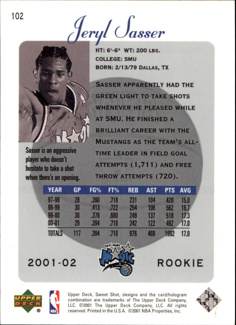 2001/2002 Sweet Shot (Upper Deck) Basketball - Picture 25 of 177