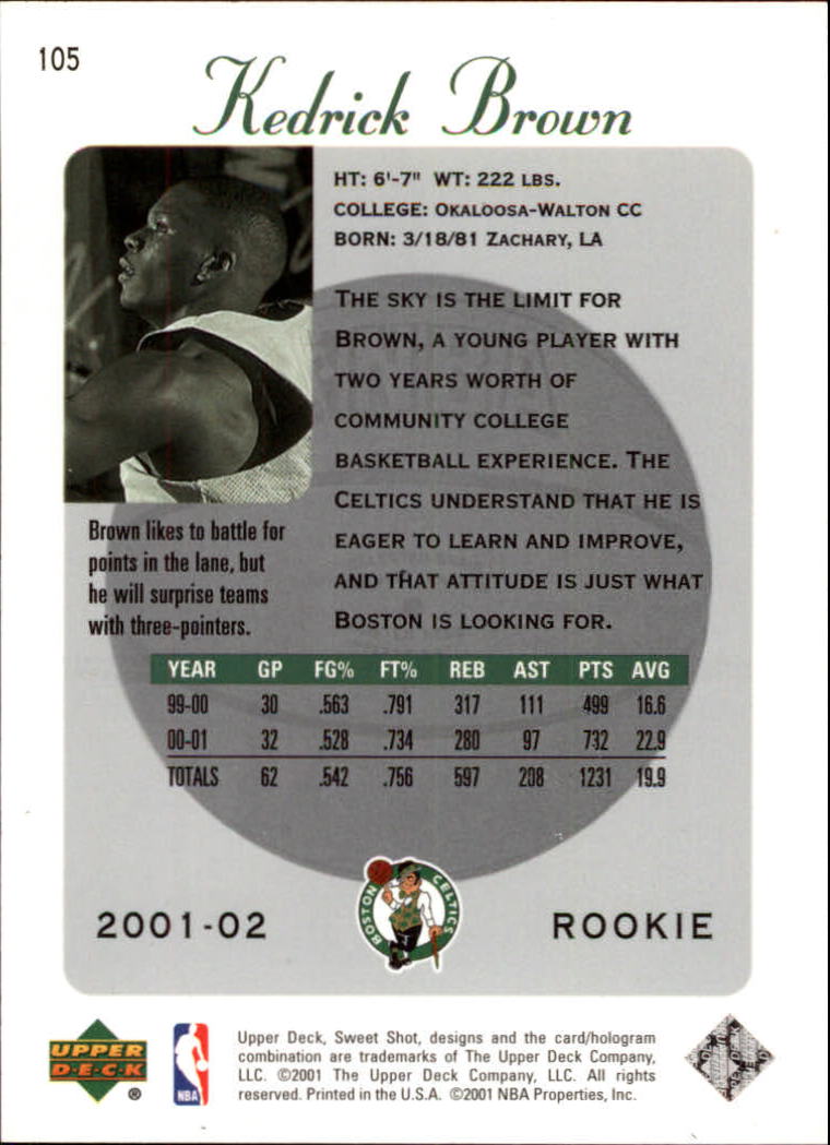 2001/2002 Sweet Shot (Upper Deck) Basketball - Picture 21 of 177