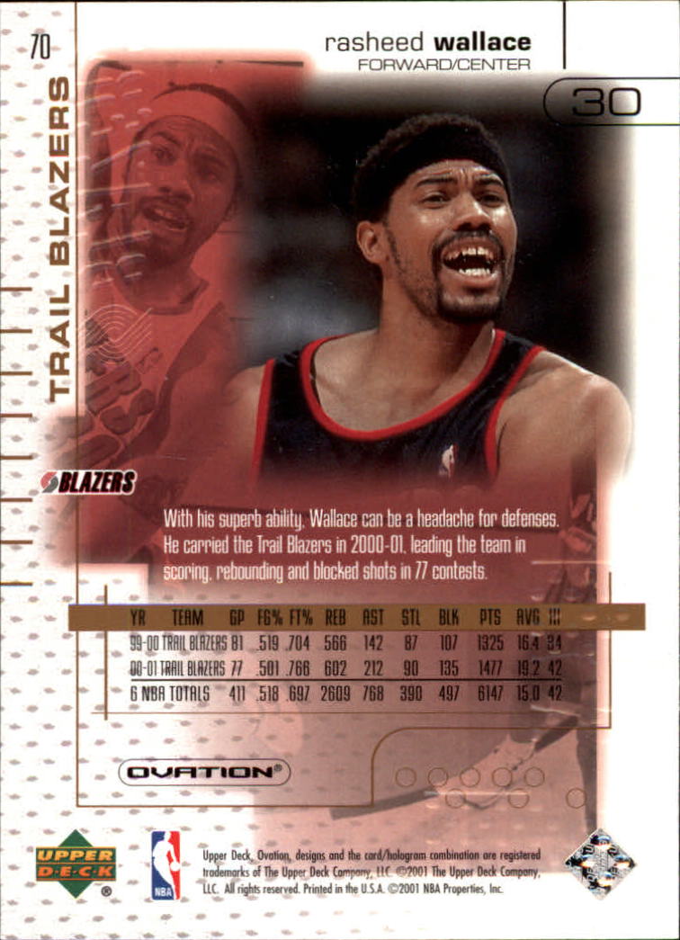 2001-02 Upper Deck Ovation Basketball Card Pick | eBay