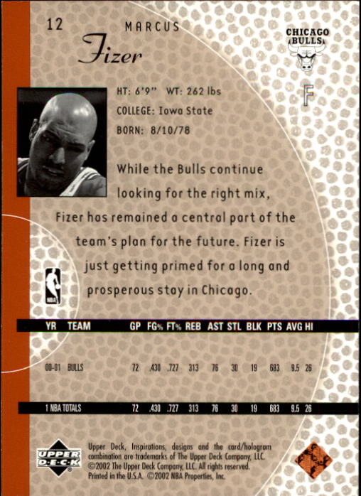 2001/2002 Inspirations (Upper Deck) Basketball - Picture 25 of 265
