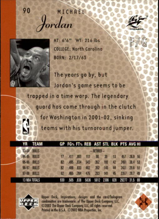 2001/2002 Inspirations (Upper Deck) Basketball - Picture 179 of 265