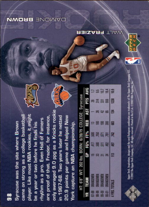 2001/2002 Inspirations (Upper Deck) Basketball - Picture 189 of 265