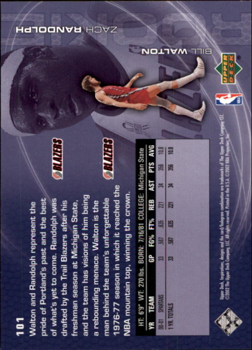 2001/2002 Inspirations (Upper Deck) Basketball - Picture 195 of 265
