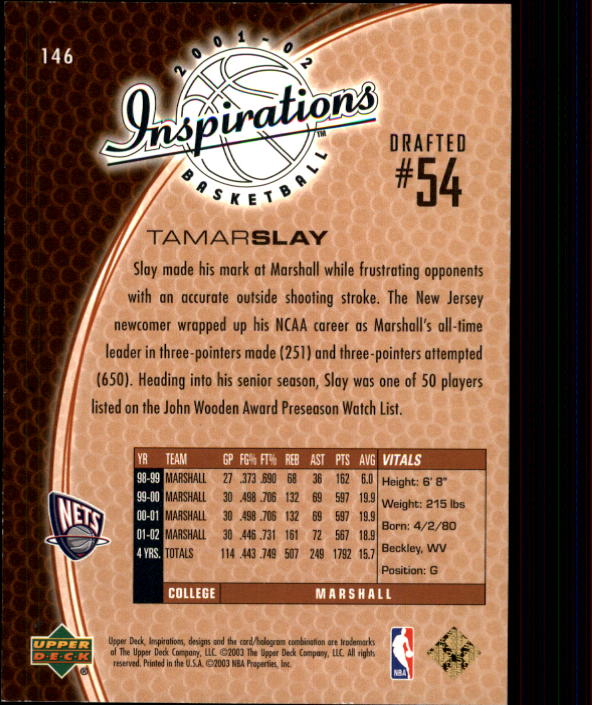2001/2002 Inspirations (Upper Deck) Basketball - Picture 211 of 265