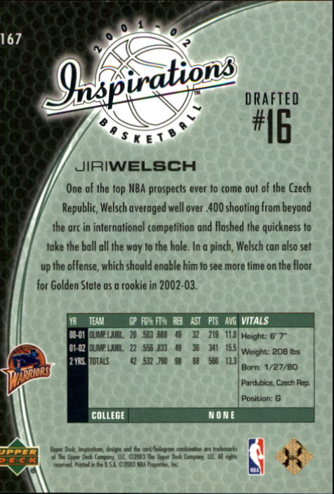 2001/2002 Inspirations (Upper Deck) Basketball - Picture 245 of 265