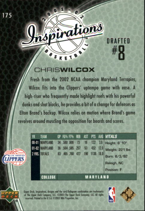 2001/2002 Inspirations (Upper Deck) Basketball - Picture 259 of 265
