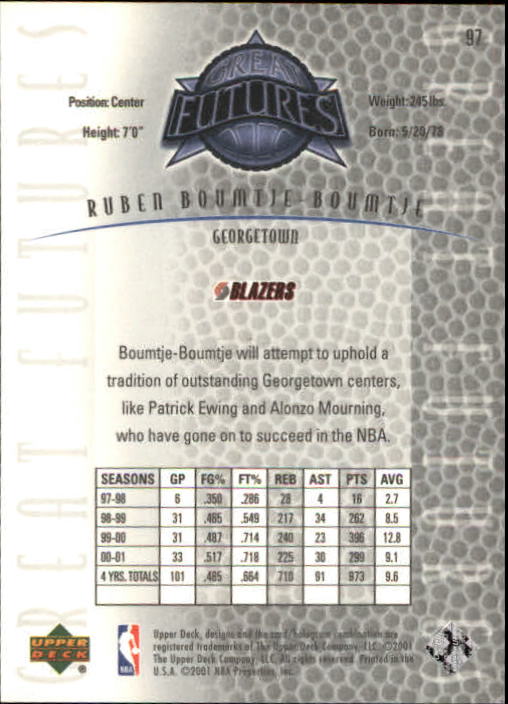 2001/2002 Legends (Upper Deck) Basketball - Picture 159 of 198
