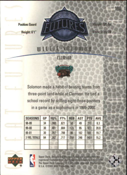 2001/2002 Legends (Upper Deck) Basketball - Picture 163 of 198