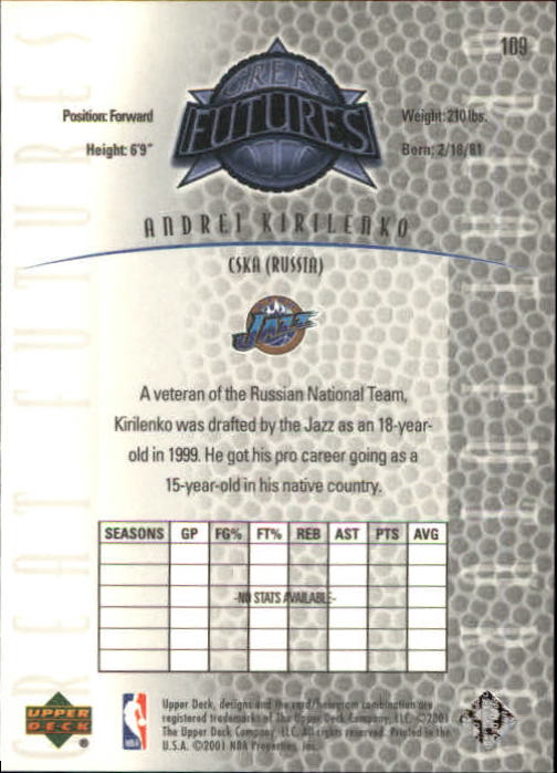 2001/2002 Legends (Upper Deck) Basketball - Picture 171 of 198