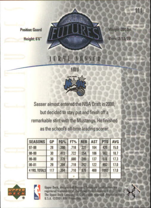 2001/2002 Legends (Upper Deck) Basketball - Picture 175 of 198