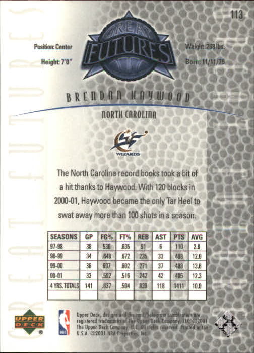 2001/2002 Legends (Upper Deck) Basketball - Picture 177 of 198