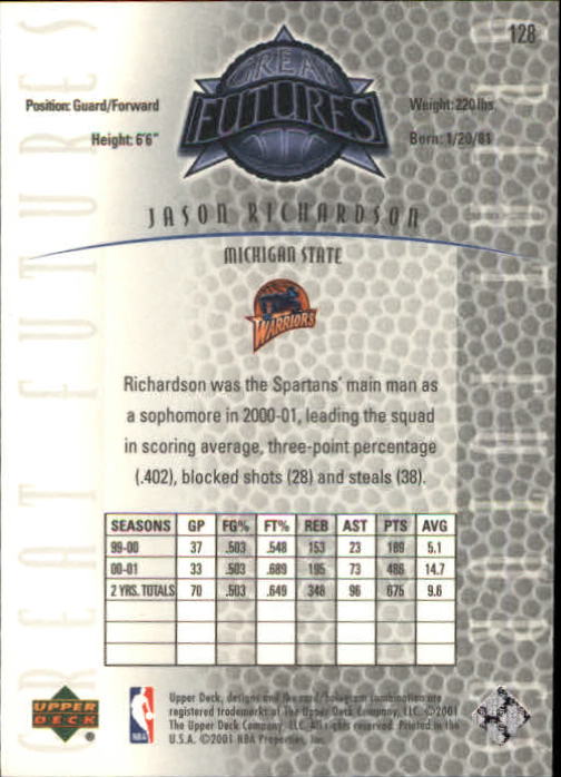 2001/2002 Legends (Upper Deck) Basketball - Picture 181 of 198