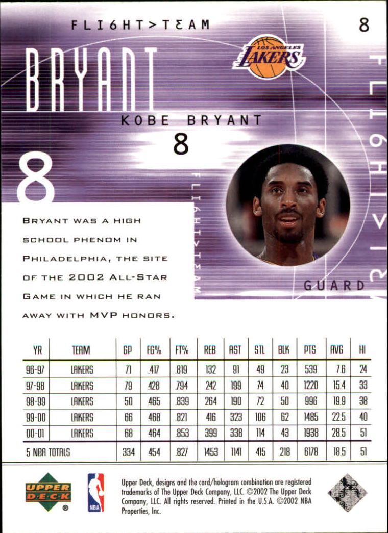 2001/2002 Flight Team (Upper Deck) Basketball - Picture 17 of 246