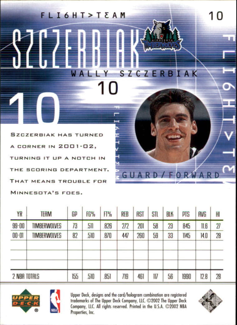 2001/2002 Flight Team (Upper Deck) Basketball - Picture 21 of 246
