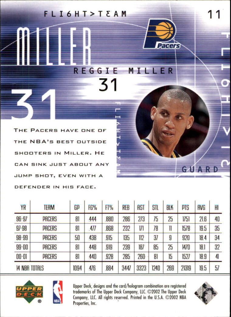 2001/2002 Flight Team (Upper Deck) Basketball - Picture 23 of 246