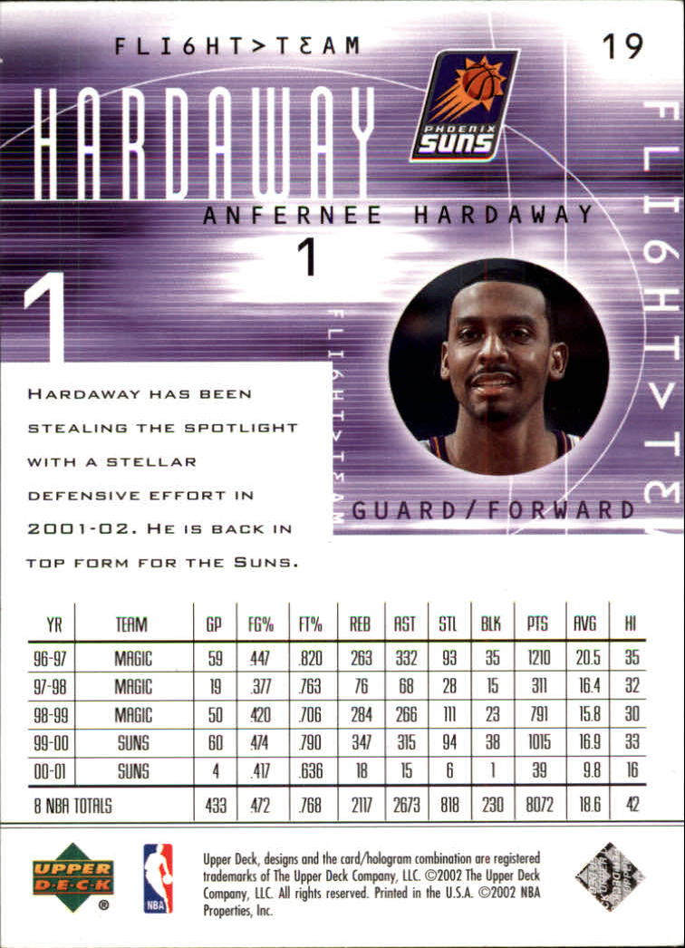2001/2002 Flight Team (Upper Deck) Basketball - Picture 39 of 246