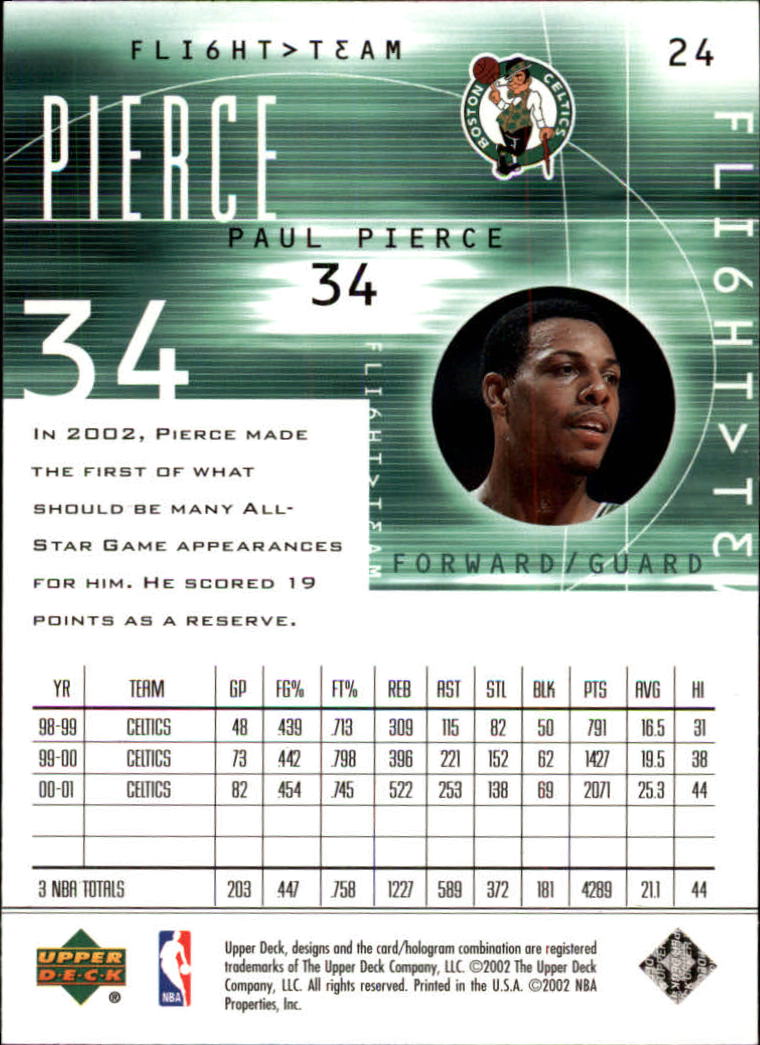 2001/2002 Flight Team (Upper Deck) Basketball - Picture 49 of 246