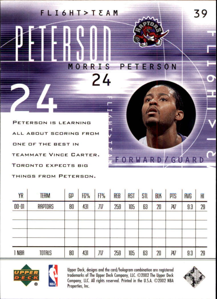 2001/2002 Flight Team (Upper Deck) Basketball - Picture 77 of 246
