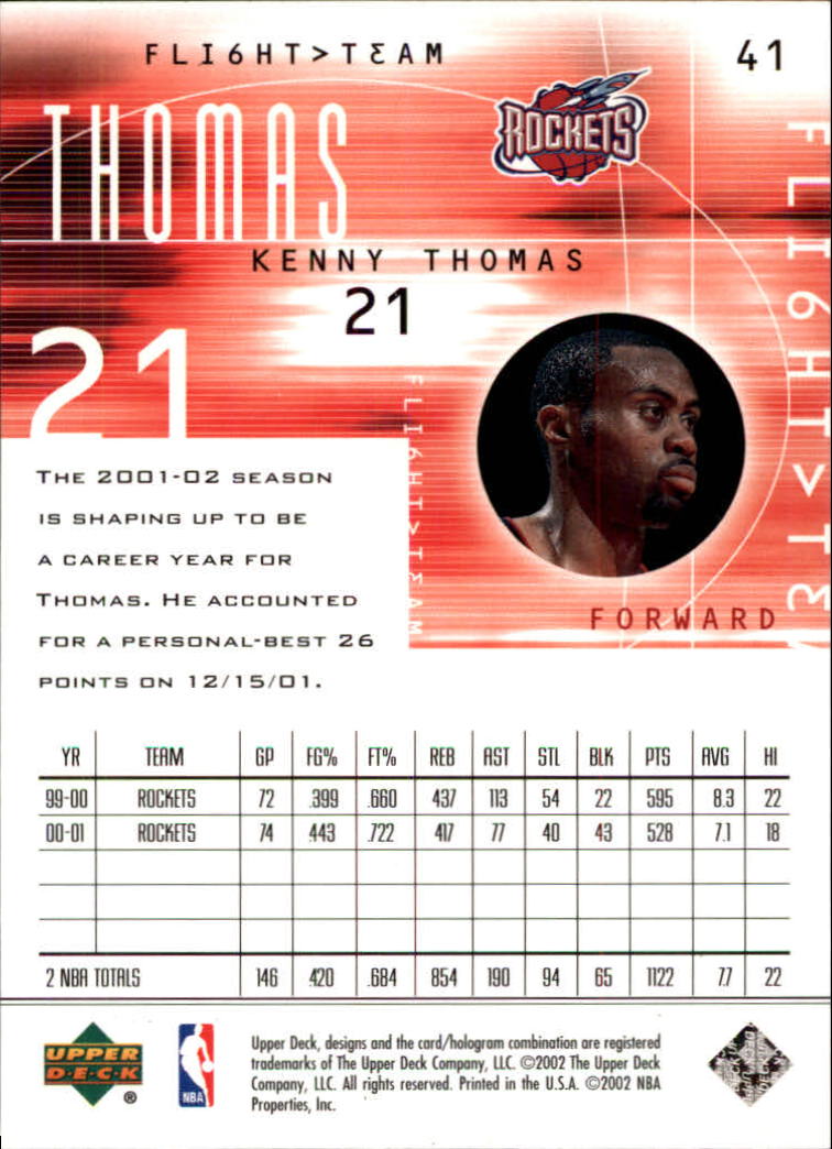 2001/2002 Flight Team (Upper Deck) Basketball - Picture 81 of 246