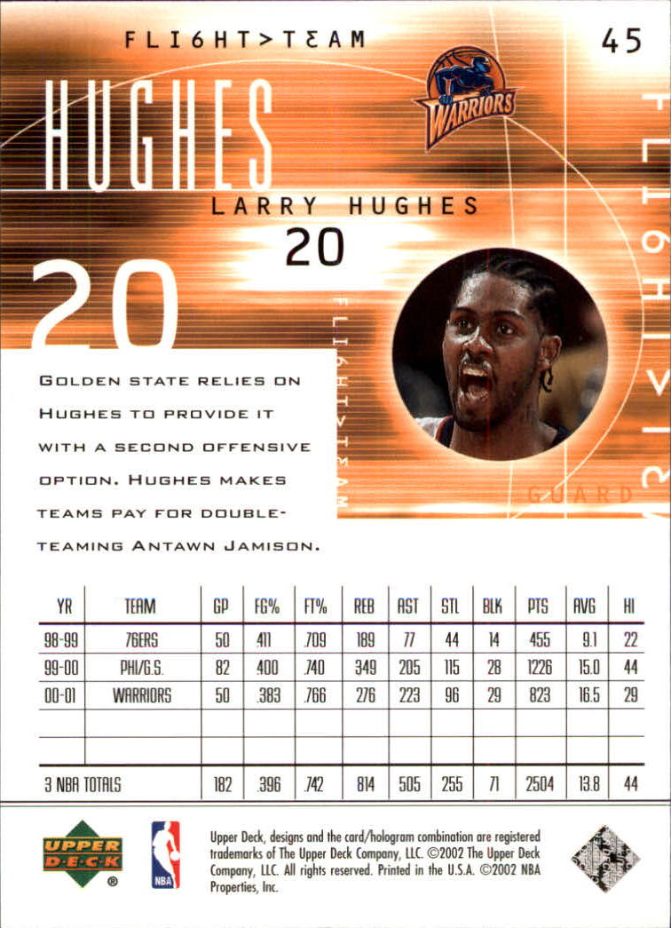 2001/2002 Flight Team (Upper Deck) Basketball - Picture 89 of 246