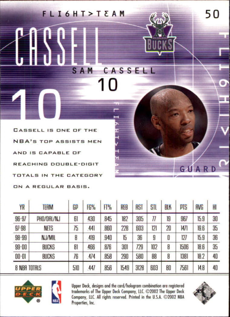 2001/2002 Flight Team (Upper Deck) Basketball - Picture 99 of 246