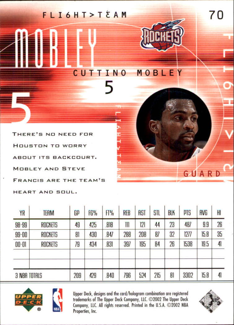 2001/2002 Flight Team (Upper Deck) Basketball - Picture 139 of 246