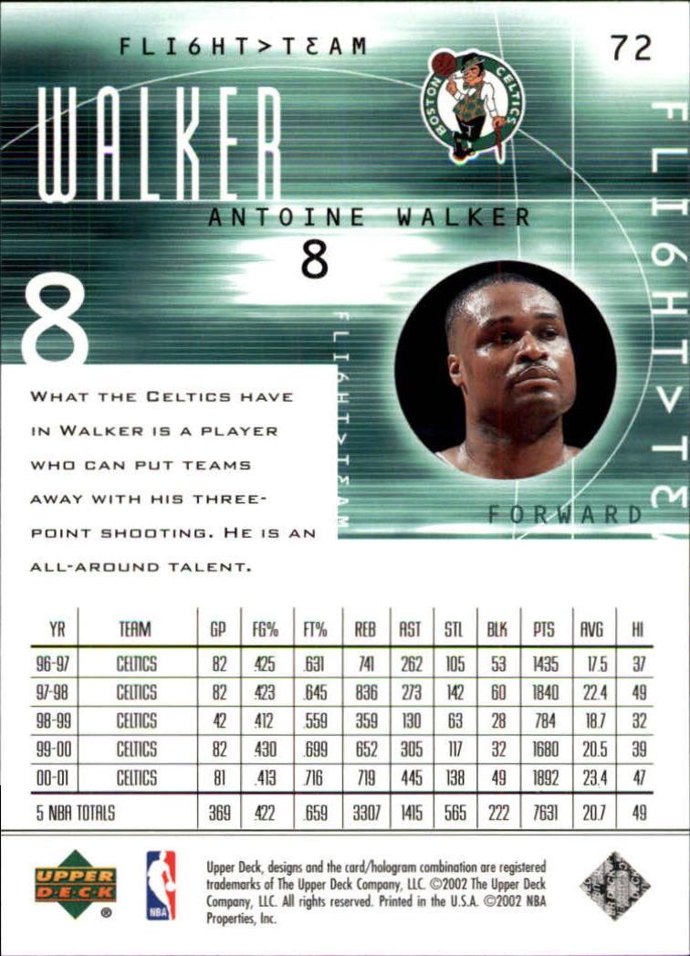 2001/2002 Flight Team (Upper Deck) Basketball - Picture 143 of 246