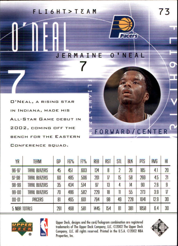 2001/2002 Flight Team (Upper Deck) Basketball - Picture 145 of 246