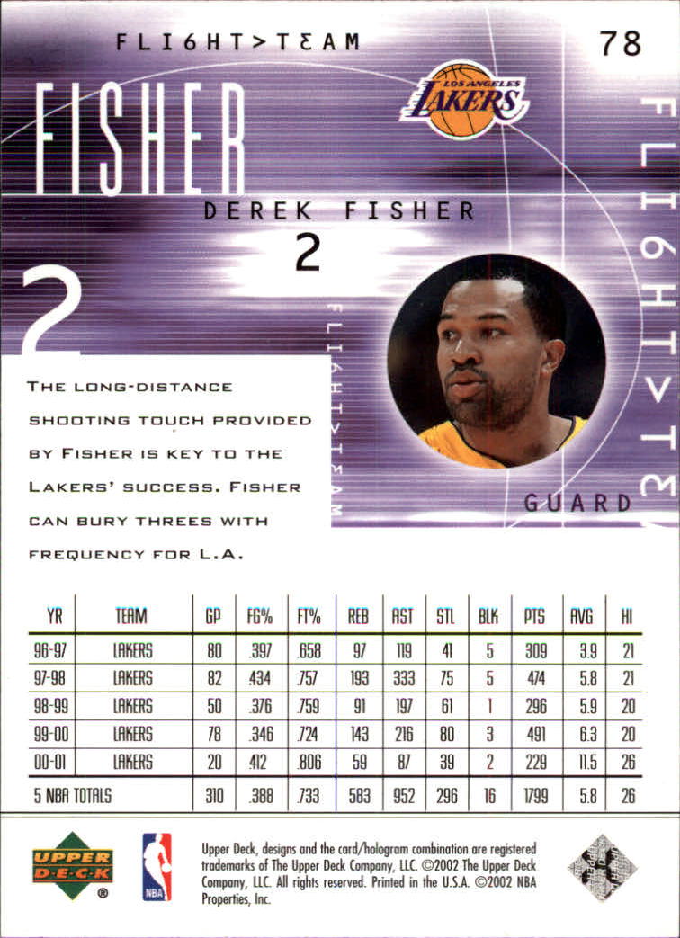 2001/2002 Flight Team (Upper Deck) Basketball - Picture 153 of 246