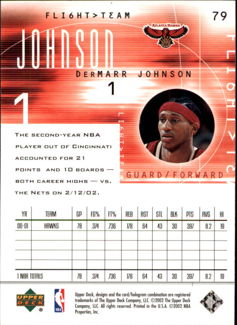 2001/2002 Flight Team (Upper Deck) Basketball - Picture 155 of 246