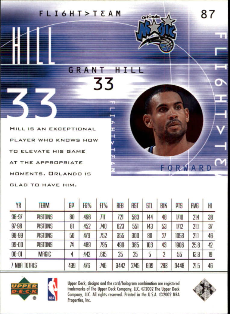 2001/2002 Flight Team (Upper Deck) Basketball - Picture 169 of 246