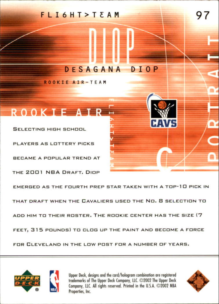 2001/2002 Flight Team (Upper Deck) Basketball - Picture 205 of 246