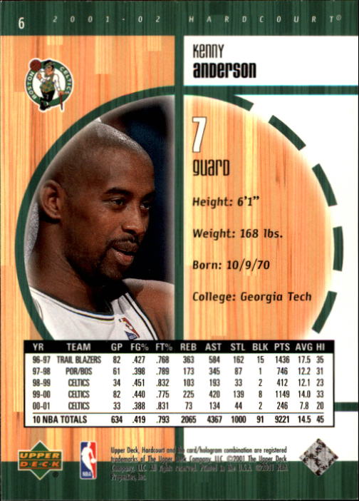 2001/2002 Hardcourt (Upper Deck) Basketball - Picture 153 of 161