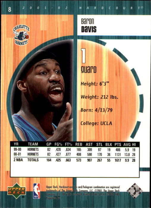 2001/2002 Hardcourt (Upper Deck) Basketball - Picture 149 of 161