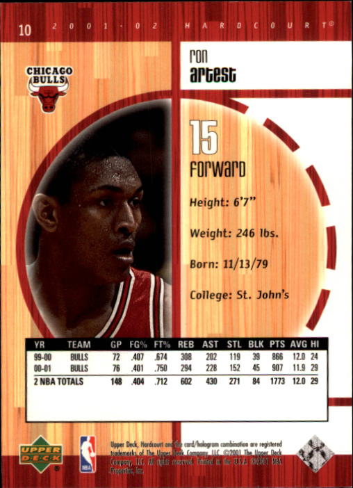 2001/2002 Hardcourt (Upper Deck) Basketball - Picture 145 of 161