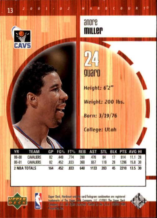 2001/2002 Hardcourt (Upper Deck) Basketball - Picture 139 of 161