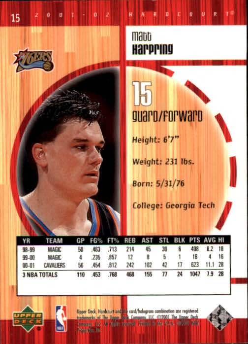 2001/2002 Hardcourt (Upper Deck) Basketball - Picture 135 of 161