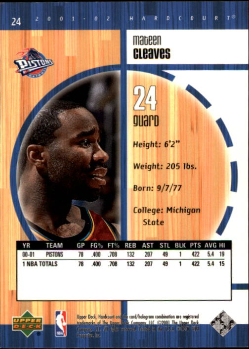 2001/2002 Hardcourt (Upper Deck) Basketball - Picture 121 of 161