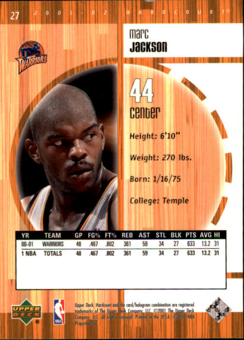 2001/2002 Hardcourt (Upper Deck) Basketball - Picture 117 of 161