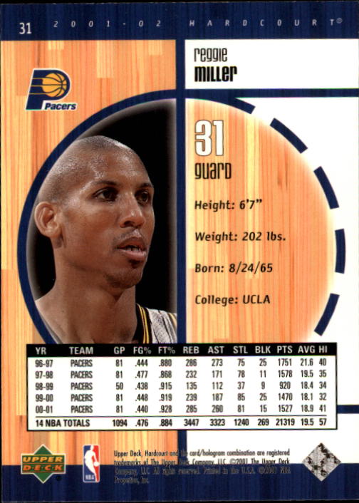 2001/2002 Hardcourt (Upper Deck) Basketball - Picture 113 of 161