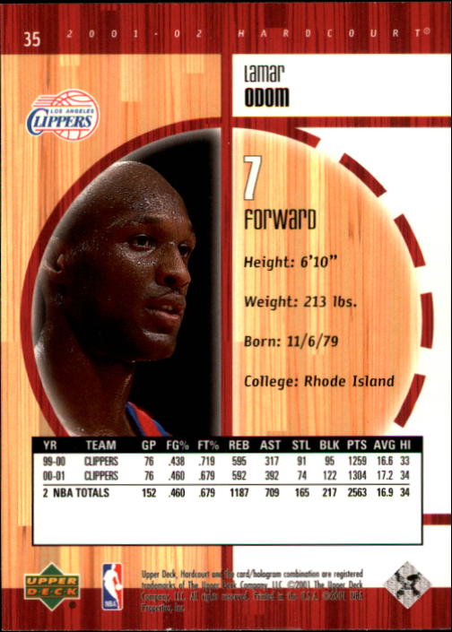 2001/2002 Hardcourt (Upper Deck) Basketball - Picture 105 of 161