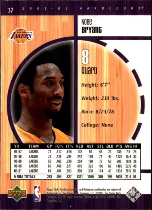 2001/2002 Hardcourt (Upper Deck) Basketball - Picture 101 of 161