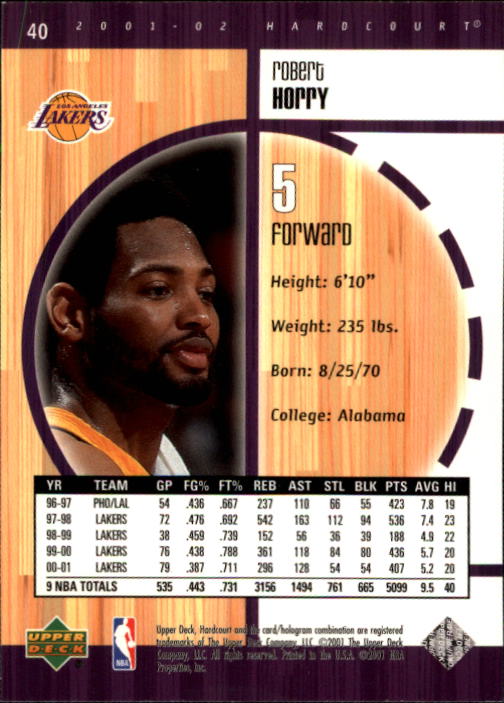 2001/2002 Hardcourt (Upper Deck) Basketball - Picture 95 of 161