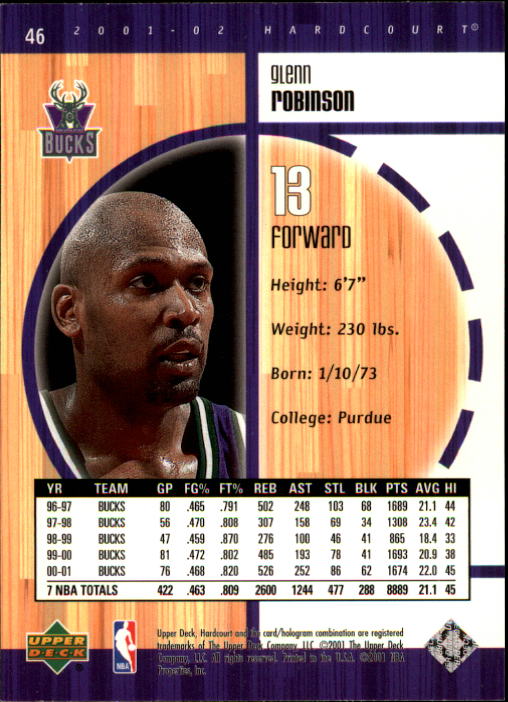 2001/2002 Hardcourt (Upper Deck) Basketball - Picture 85 of 161