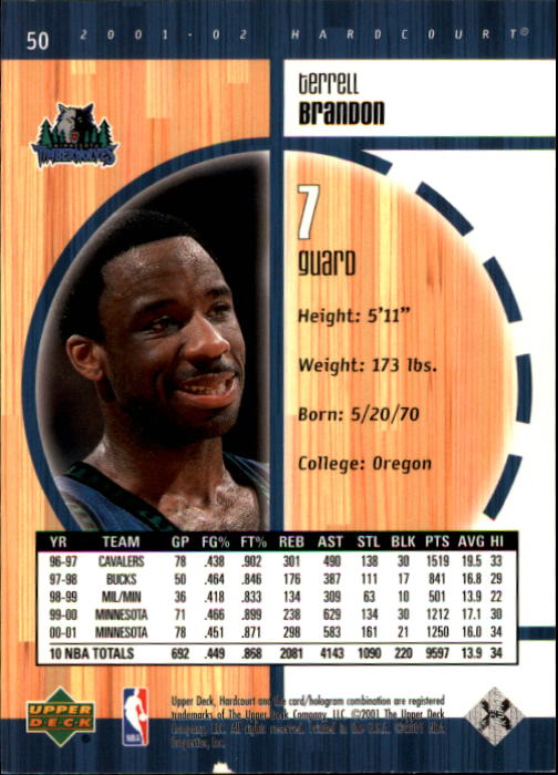 2001/2002 Hardcourt (Upper Deck) Basketball - Picture 77 of 161