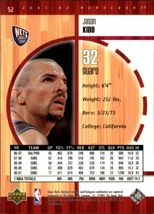2001/2002 Hardcourt (Upper Deck) Basketball - Picture 73 of 161