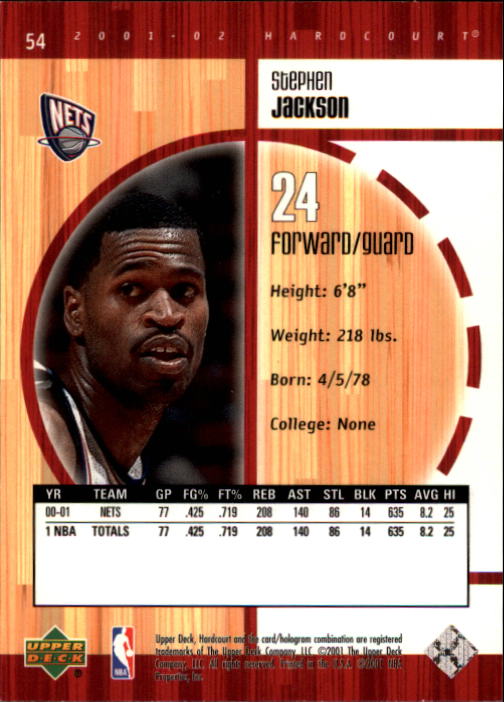 2001/2002 Hardcourt (Upper Deck) Basketball - Picture 69 of 161